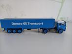 mercedes met oplegger Damco -NZG-, Hobby en Vrije tijd, Modelauto's | 1:50, Ophalen of Verzenden, Zo goed als nieuw, Bus of Vrachtwagen