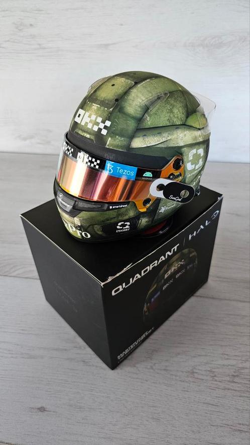 Lando Norris Halo Quadrant Singapore Gp 2022 helm 1:2, Verzamelen, Automerken, Motoren en Formule 1, Nieuw, Formule 1, Ophalen of Verzenden