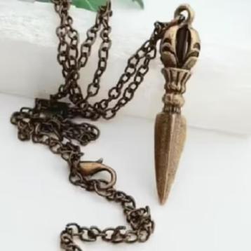 Phurba Vajra Tibetaanse rituele dolk 46 mm incl. ketting beschikbaar voor biedingen