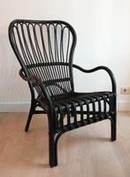 Rotan stoel Storsele IKEA fauteuil zwart, Huis en Inrichting, Stoelen, Ophalen of Verzenden, Zo goed als nieuw, Zwart, Eén