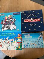 Spellenpakket: Monopoly, Ganzenbord, Squla, Domino, Drie of vier spelers, Ophalen of Verzenden, Gebruikt