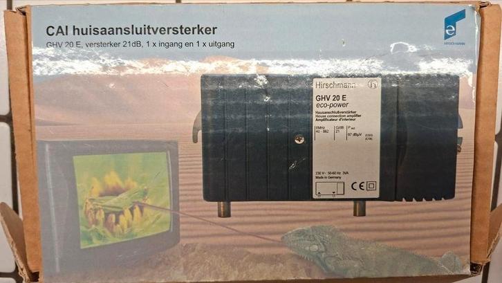 Hirschmann GHV 20 E Antenneversterker, Audio, Tv en Foto, Schotelantennes, Zo goed als nieuw, (Schotel)antenne, Overige merken