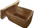Mooie rieten mand met deksel, Huis en Inrichting, Ophalen, Minder dan 50 cm, Gebruikt, 50 tot 100 cm
