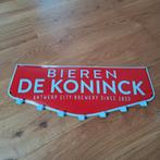 De Koninck emaille reclamebord kapstok, Verzamelen, Biermerken, Ophalen of Verzenden, Zo goed als nieuw, Reclamebord, Plaat of Schild