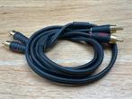 QED Profile rca interlink stereo set 105cm, Ophalen of Verzenden, Zo goed als nieuw, Minder dan 2 meter, Interlink-kabel