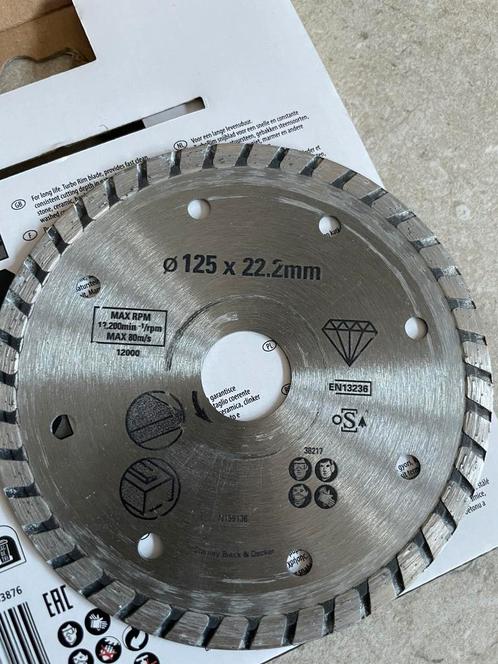 Stanley diamantechijf, Doe-het-zelf en Verbouw, Gereedschap | Machine-onderdelen en Toebehoren, Zo goed als nieuw, Ophalen of Verzenden