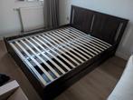 Songesand Bedframe 160x200 met lades en lattenbodems, bruin, Huis en Inrichting, Ophalen, Gebruikt, Tweepersoons, 160 cm
