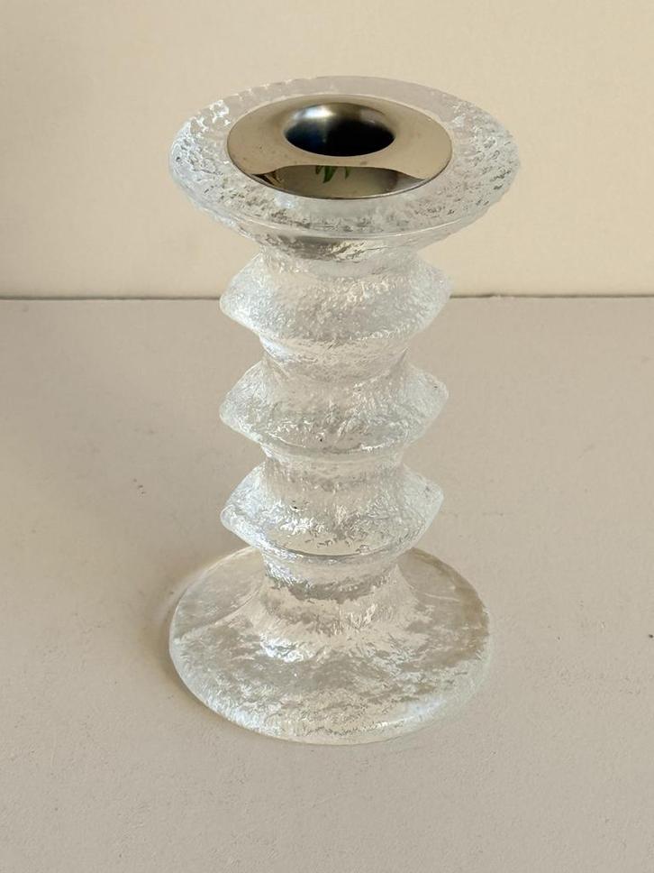 Iittala Festivo Glazen Kandelaar, Antiek en Kunst, Antiek | Kandelaars, Glas, Ophalen of Verzenden