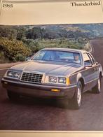 1985 als nieuw Ford Thunderbird folder Ford USA óók radio's, Ophalen of Verzenden, Zo goed als nieuw, Ford