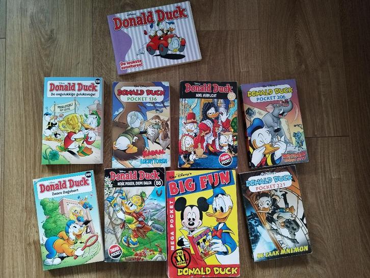 9 Donald duck pockets, Boeken, Stripboeken, Gelezen, Meerdere stripboeken, Ophalen of Verzenden