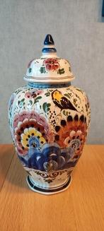 Delfts Blauw Vaas met Deksel, Antiek en Kunst, Ophalen