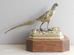 Bronzen beeld fazant verguld brons gesigneerd A. Gaudez, Antiek en Kunst, Ophalen of Verzenden
