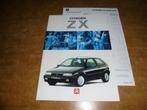 brochure Citroen ZX  1995, Nieuw, Ophalen of Verzenden