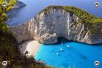 Tuinposter-Schuttingposter Baai Scheepswrak Zakynthos 120x80, Tuin en Terras, Tuinwanddecoratie, Verzenden, Nieuw, Info@goodsmiling.com