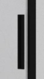 Novellini schuifdeur 180cm mat zwart, Ophalen, Nieuw, Glas, Douche