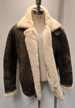 Heren lammy coat pilotenjas - maat M - lamsleer lamsvacht, Kleding | Heren, Ophalen of Verzenden, Gedragen, Maat 48/50 (M), Bruin