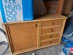 Vintage kast, Dal Vera dressoir, bamboe en rotan, Ophalen, Italiaanse vintage, 100 tot 150 cm, Zo goed als nieuw