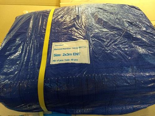 Totaalpakket 40 zeilen 200x300 cm kleur blauw in verpakking, Doe-het-zelf en Verbouw, Isolatie en Afdichting, Nieuw, Vloerisolatie