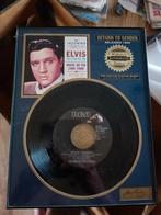 Elvis Presley ingelijst singel, Ophalen of Verzenden, Zo goed als nieuw, Pop