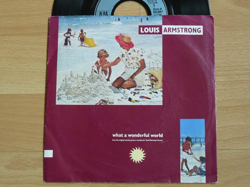 single Louis Armstrong * What a wonderful world, Cd's en Dvd's, Vinyl Singles, Verzenden, Gebruikt, Pop, Single