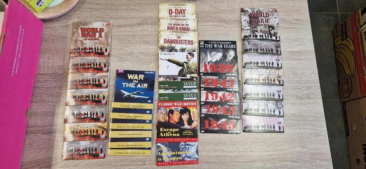 47 dvd's over de 1e en 2e wereldoorlog, Cd's en Dvd's, Dvd's | Documentaire en Educatief, Zo goed als nieuw, Oorlog of Misdaad