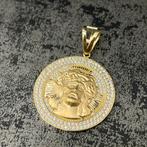 14k gouden hanger jezus kruis kettinghanger, Sieraden, Tassen en Uiterlijk, Kettinghangers, Ophalen of Verzenden, Nieuw, Goud