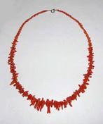 Ketting Bloedkoraal Takjes Collier bloed koraal zilver, Sieraden, Tassen en Uiterlijk, Antieke sieraden, Verzenden, Overige materialen