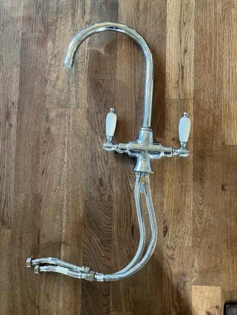 Doeco keukenkraan, mengkraan, Doe-het-zelf en Verbouw, Sanitair, Gebruikt, Kraan, Chroom, Ophalen of Verzenden