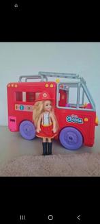 Barbie Chelsea Brandweer Set - Mattel, Ophalen of Verzenden, Gebruikt, Barbie