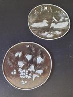 Glazen raamhanger met eenden en/of campanula's  ~vintage ~, Huis en Inrichting, Woonaccessoires | Overige, Ophalen of Verzenden