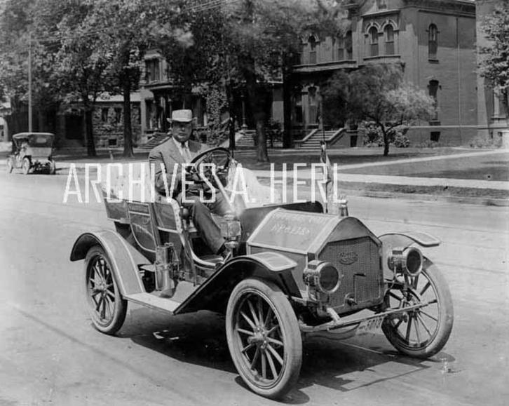 Cartercar & A.L. Radford posing in 1910 foto, Verzamelen, Automerken, Motoren en Formule 1, Nieuw, Auto's, Verzenden