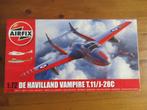 De Havilland Vampire T.11/J-28C (Airfix 1/72), Hobby en Vrije tijd, Modelbouw | Vliegtuigen en Helikopters, Nieuw, Overige merken