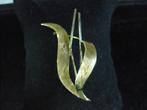 14 krt. 585 gouden broche 4.4 gram lengte ca. 5 cm ned. keur, 4 tot 7 cm, Overige kleuren, Verzenden, Zo goed als nieuw