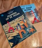 Kuifje: Raket naar de Maan & Mannen op de Maan, Boeken, Meerdere stripboeken, Ophalen of Verzenden, Gelezen, Hergé