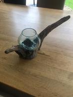 Vaasje op stronk, Overige kleuren, Ophalen of Verzenden, Minder dan 50 cm, Glas