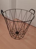 Metalen mand, Huis en Inrichting, Ophalen, Zo goed als nieuw, Overige materialen, Mand