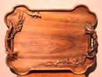 Antiek houten dienblad, Ophalen of Verzenden