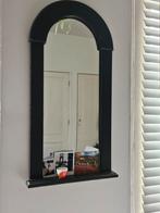Art Deco Spiegel Zwart Houten Lijst, Ophalen, Minder dan 50 cm, Gebruikt, Minder dan 100 cm