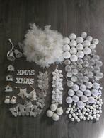 Diversen kerstdeco wit, Ophalen of Verzenden, Gebruikt
