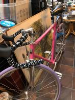 Roze racefiets single speed mooi chroom!, Minder dan 10 versnellingen, Staal, Vlissingen, Global bicycles