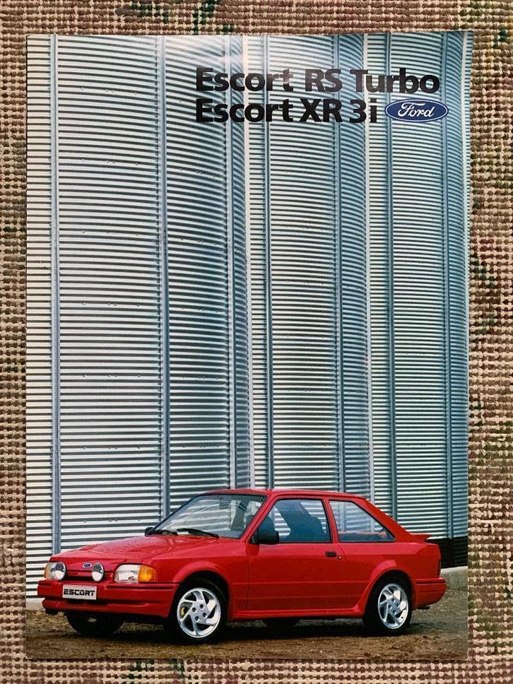 Folder brochure Ford Escort RS Turbo en de XR 3i Nederlands, Boeken, Auto's | Folders en Tijdschriften, Nieuw, Ford, Ophalen of Verzenden
