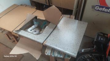 Keukenblad  150 cm hechthout 
