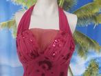 aparte Framboos halter jurk lage rug mt 2 = mt 38 Lissa, Kleding | Dames, Lissa, Ophalen of Verzenden, Gedragen, Maat 38/40 (M)