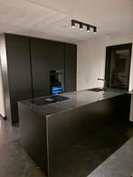 Kookeiland Mat Zwart Composiet + Apparatuur + GEDEMONTEERD, Zwart, Overige typen, Ophalen of Verzenden, Zo goed als nieuw