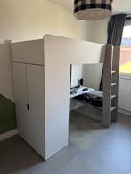 Petite Amelie Ombre hoogslaper met bureau en kledingkast, Ophalen, Gebruikt, Hoogslaper