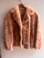 Luxe nertsjas / bontjas van kleine nertsstukjes. Maat 38-40., Ophalen of Verzenden, Gedragen, Maat 38/40 (M), Beige