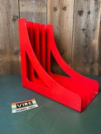 Vintage jaren 70 rode Wittner platen rek, Ophalen of Verzenden, Audio en Video