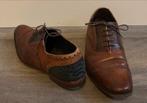 Mooie, bruine leren schoenen van Floris van Bommel maat 7, Ophalen of Verzenden, Bruin, Veterschoenen, Floris van Bommel