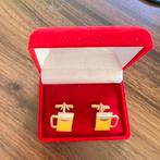 Manchetknopen Amstelbier, Sieraden, Tassen en Uiterlijk, Manchetknopen, Ophalen, Zo goed als nieuw, Overige materialen