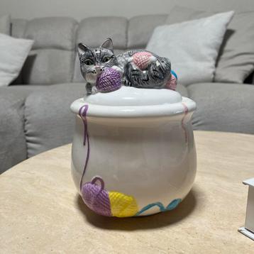 Vintage 1991 kat suiker/ voorraad pot – star collection beschikbaar voor biedingen